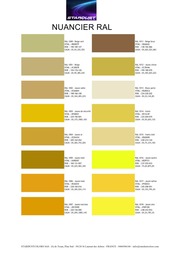 the RAL color chart