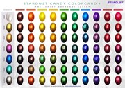 Tabela de cores de tinta Candy 2